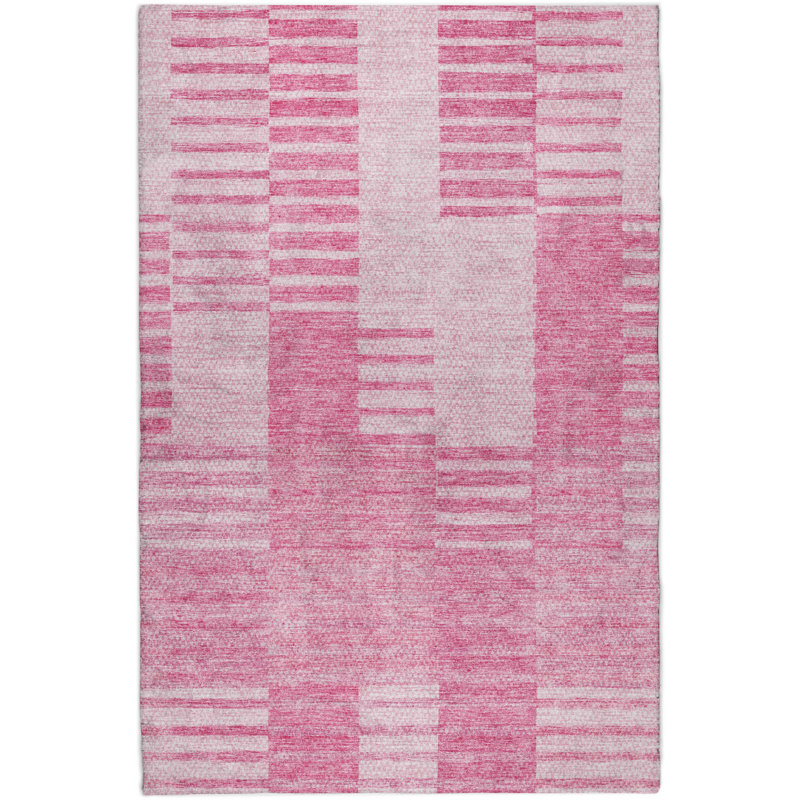 Tapis à poil long de qualité supérieure lavable à la machine Dream ADS686, Rose, 3 pi x 5 pi