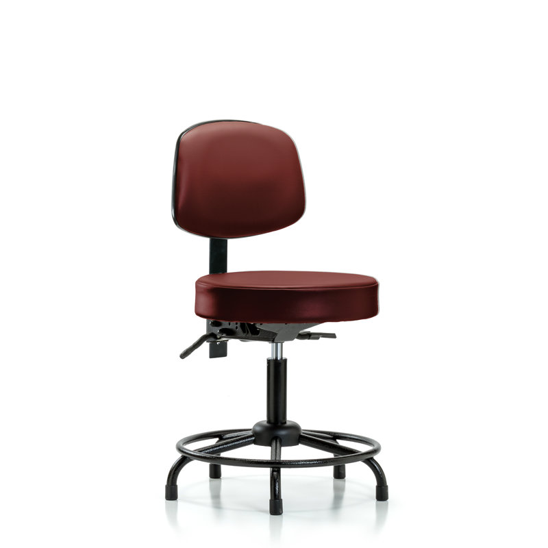 Lamayah Vinyl Task Chair, Borscht, Glides