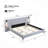 Upholstered Bed With Integrated Lights And Shelves-1493948603