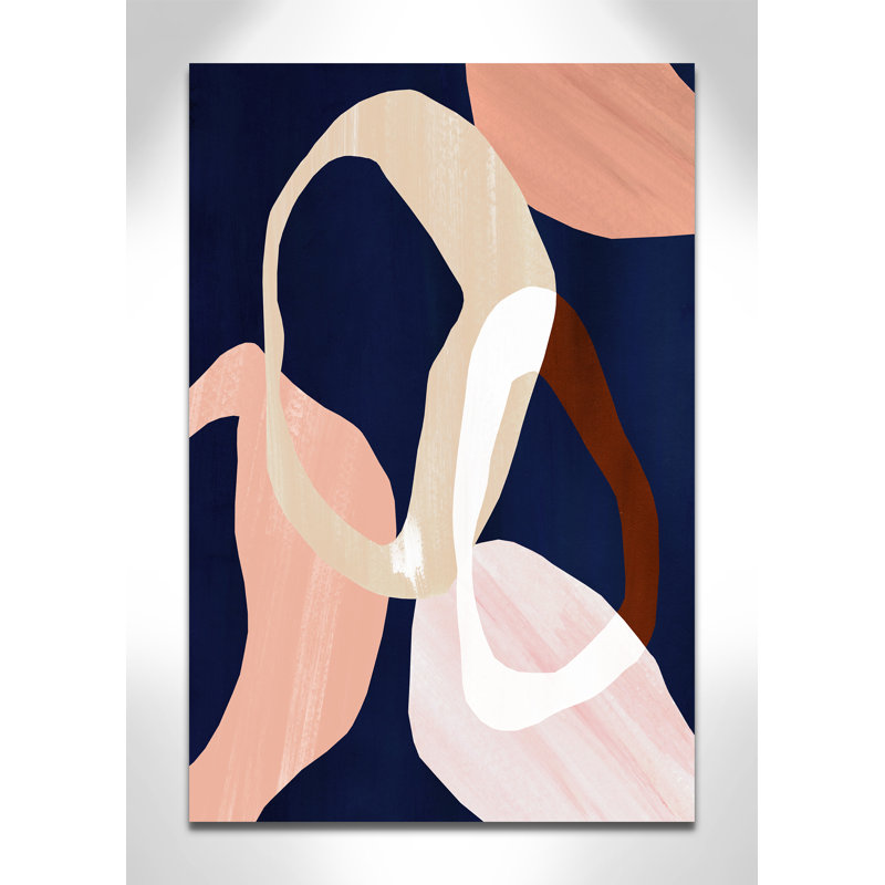 Loop II Print par Violets Print House, Ne s’applique pas, L 24 po x H 36 po, Toile tendue