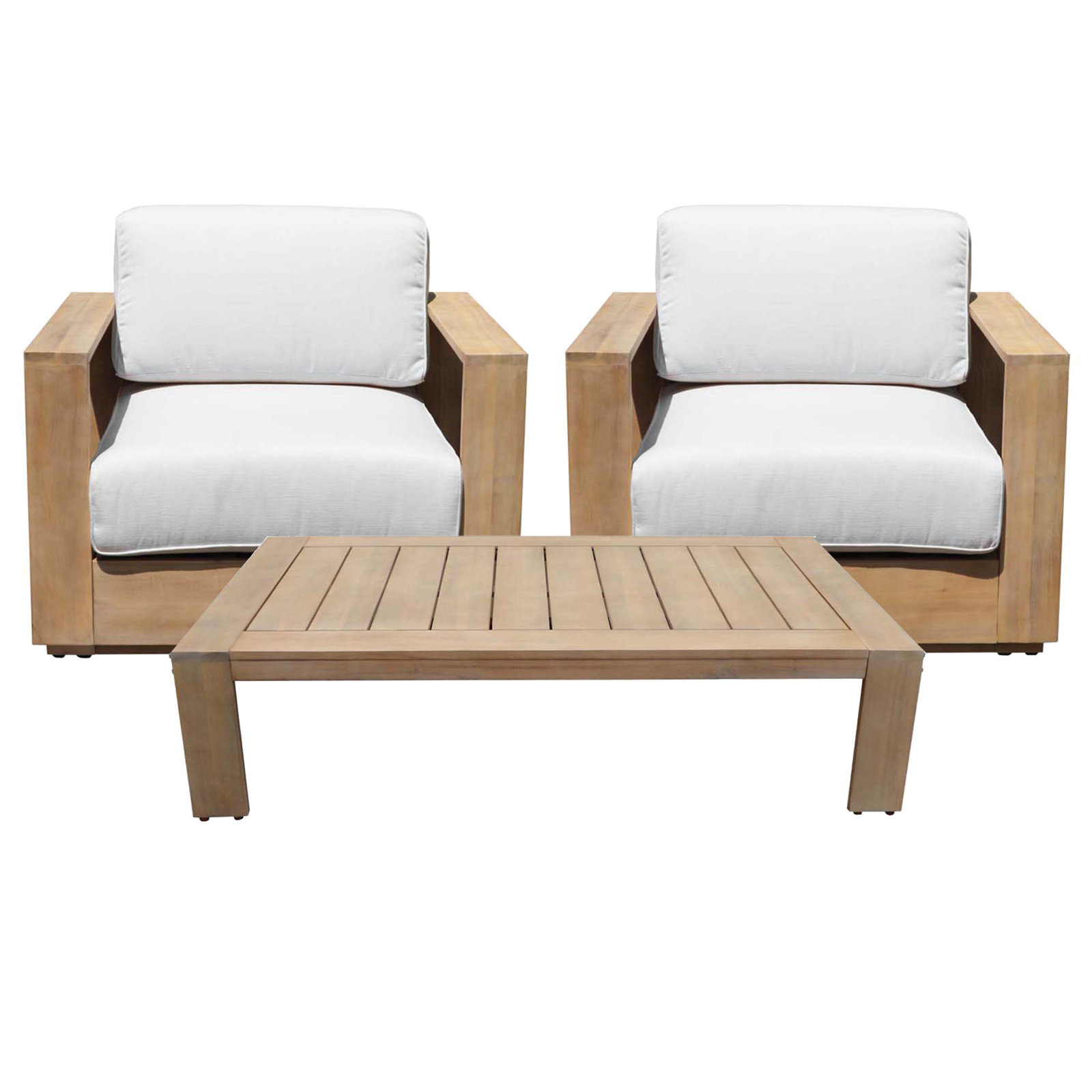 Harbor 2 - Person Patio Conversation Set with Cushions, Natural