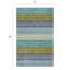 Brushstroke Striped Handmade Tufted Wool Dark Blue/Yellow Area Rug-10713577