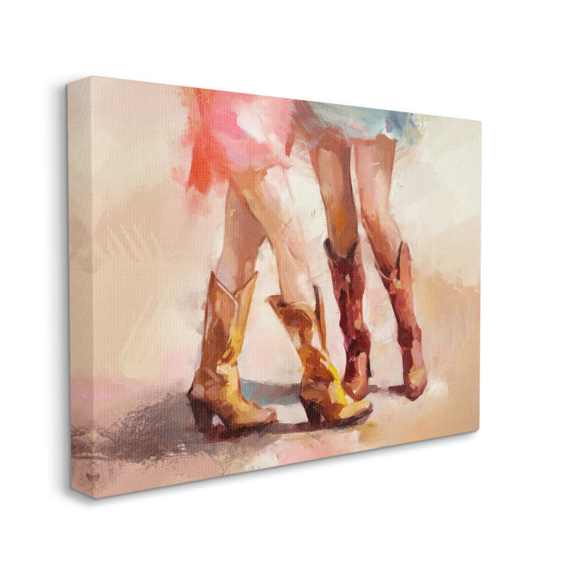 «Southwestern Cowgirls Dancing» par Ziwei Li, H 30 po x l 40 po x P 1,5 po