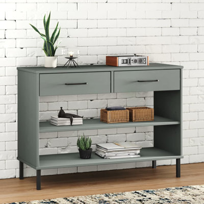Keavni 98cm Solid Wood Console Table