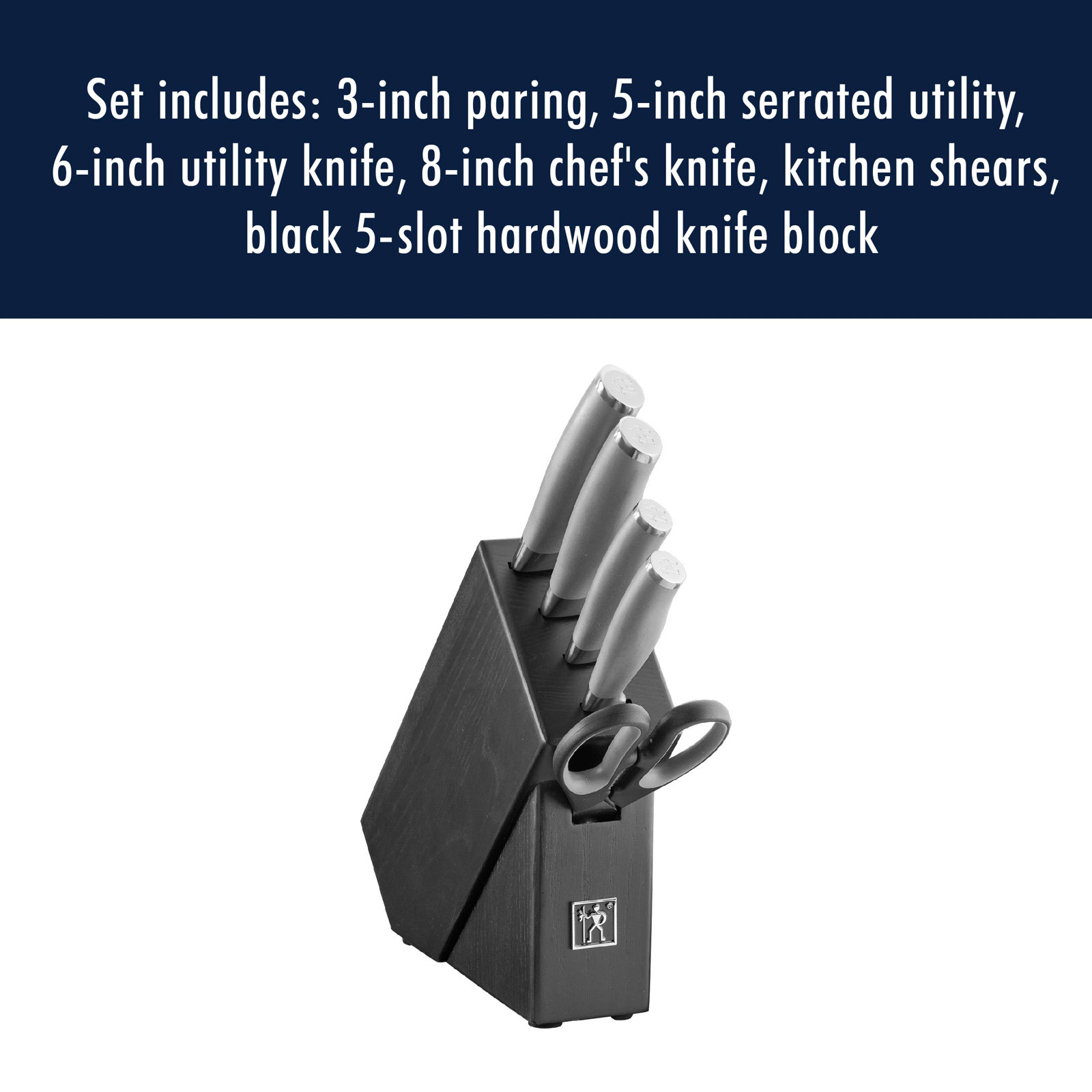 HENCKELS Modernist 6-Piece Knife Block Set
