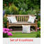 Indoor / Outdoor Floral Square Cushion-1480316768