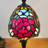 Tiffany Style Mini Table Lamp — Rose