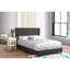 Lit tapissier transitionnel noir Serene Comfort