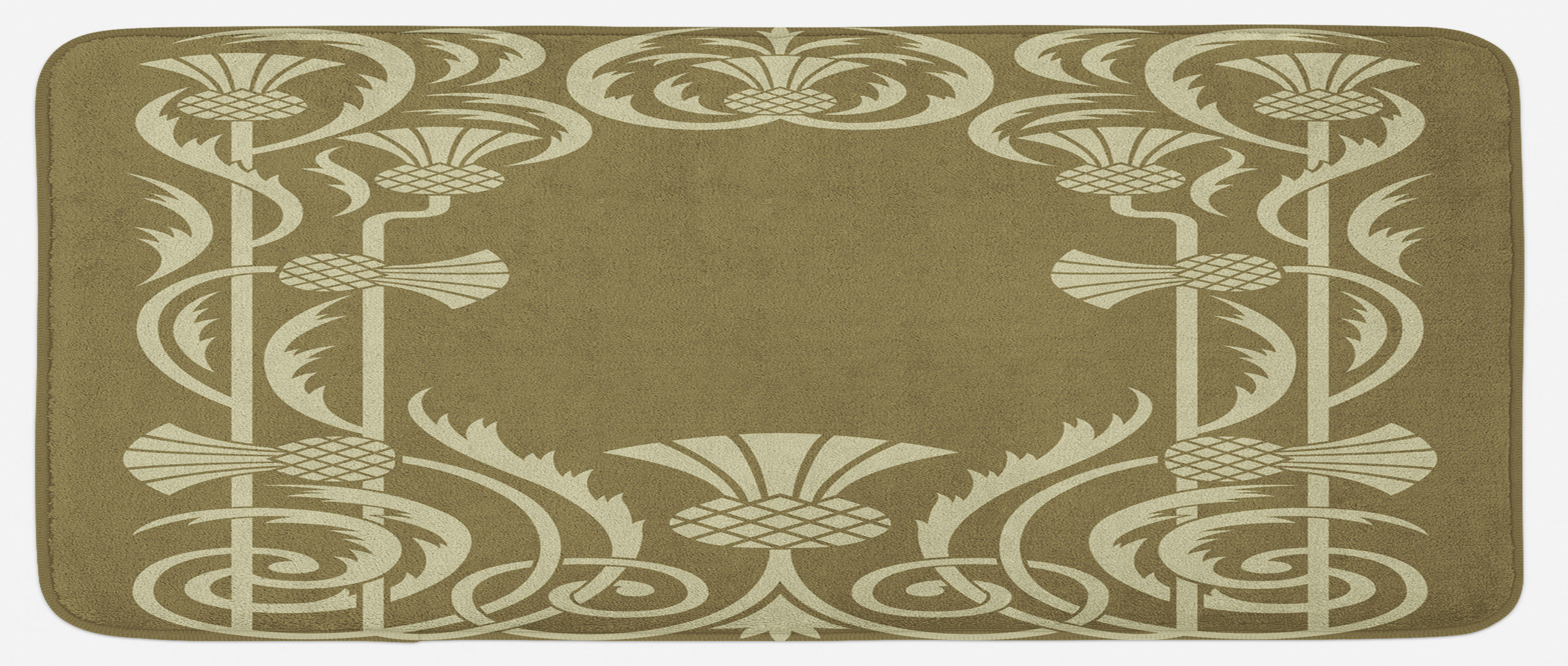 East Urban Home Art Nouveau Kitchen Mat | Wayfair