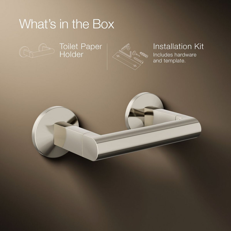 Components™ Pivoting Toilet Tissue Holder, Polished Nickel