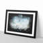 Bird Through The Clouds Paint Splash - Framed Print-56891052-56891059