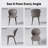 Modern PU Leather Dining Chairs Set of 3 or 6, Ergonomic Accent Chairs with Metal Legs for Kitchen, Dining Room, and Office-414859903