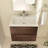 Zykaria 24 " W Wall Mounted Wall Mounted Single Double Single Vanity Bathroom Vanity With Ceramic Top-284218580-284218583