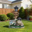 Statue de planteur de chien carlin assis