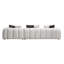 Canapé modulaire en lin blanc ivoire Manilla avec 8 coussins