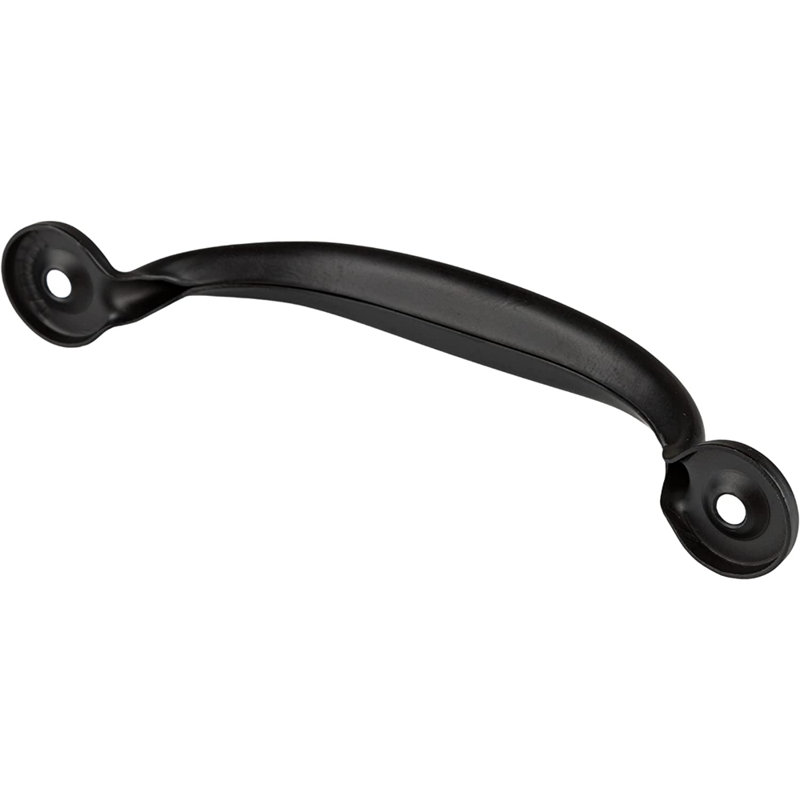 Poignée de porte moustiquaire en satin noir (centre: 4 po)