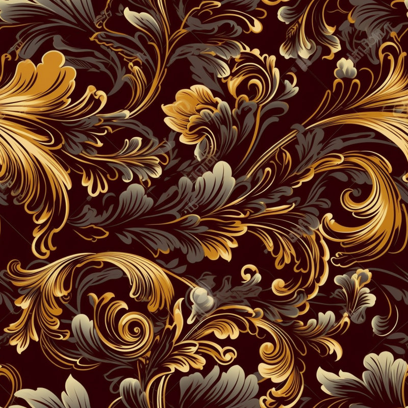 Polyester Comforter, Twin Comforter, Brown/Gold Floral