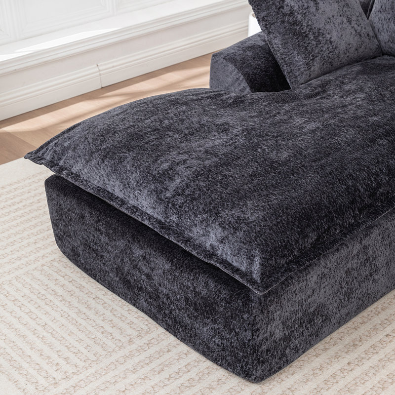 103" Cloud Sectional Couch with L - Shape Chaise, Boneless Modern Modular Large - Segment Sofa for Living Room, No Assembly Required