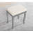 Wood Vanity In Silver - Make Up Table With Storage For Jewellery Finish Four Boxes & Mirror