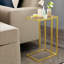 Emberley Glass Top Side Table Set