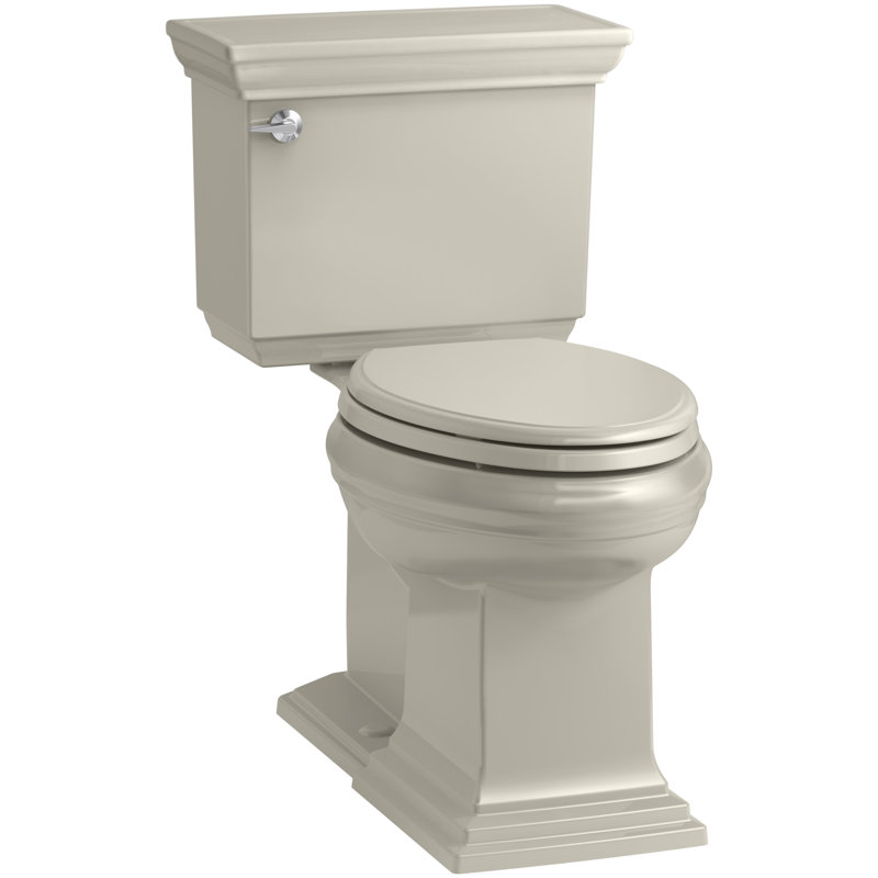 Memoirs 1.28 GPF Water Efficient Elongated Two-Piece toilet (Seat Not Included), Sandbar