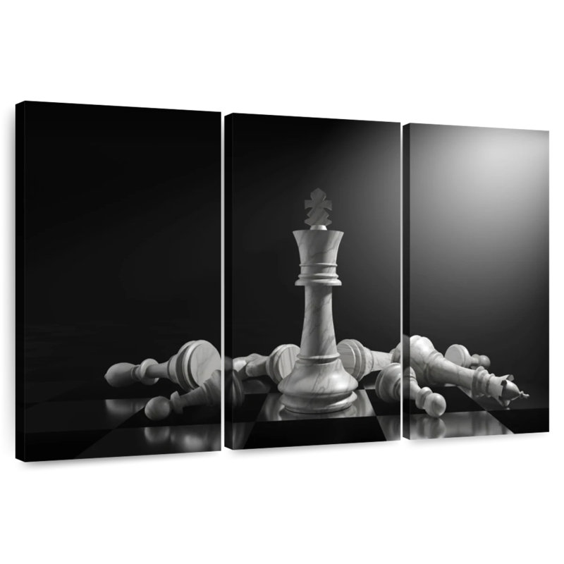 Senne, roi des échecs, H 48 po x l 74 po