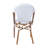 Indoor/Outdoor All-Weather Commercial Paris Chairs with Bamboo Print Frame-130346789-130346790