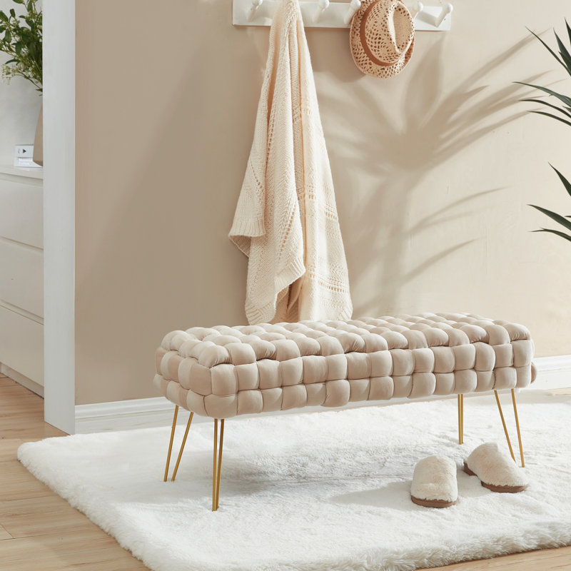 Banc rembourré Skyelar, Beige