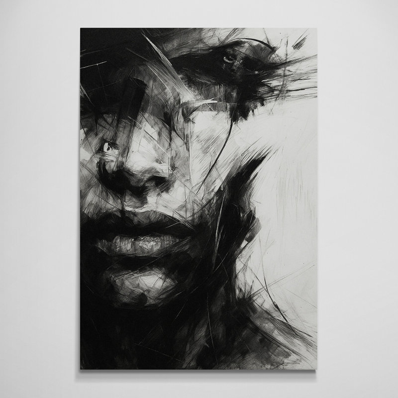 Monochrome Wall Art - Canvas Framed Print, 117 cm H x 84 cm W