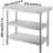 VEVOR Stainless Steel 60 in. L x 14 in. W x 34 in. H Adjustable Prep Station-97811093