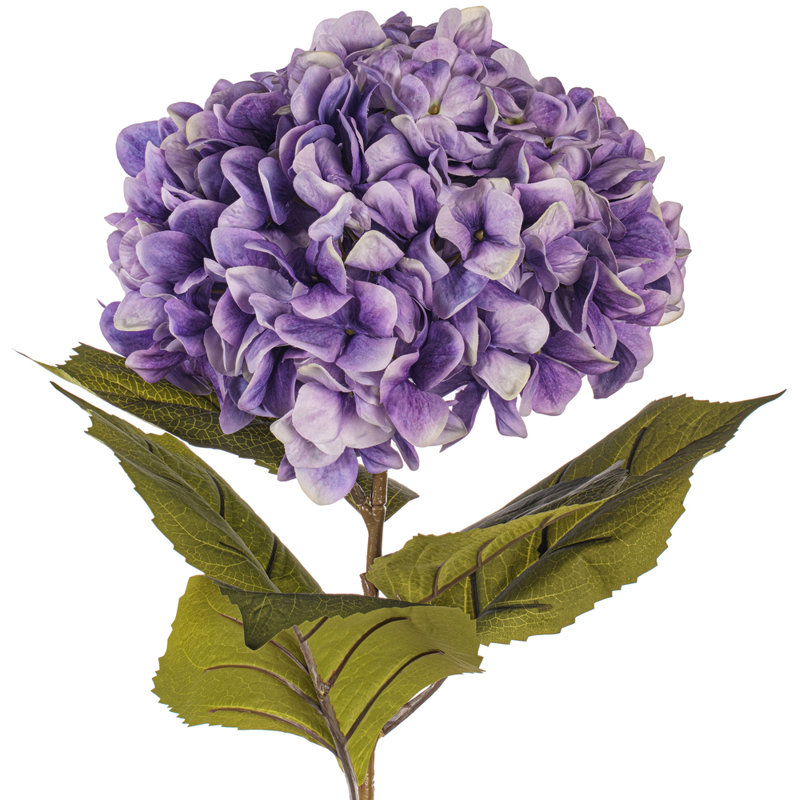 42" Hydrangea Stem, Purple, 42" H x 9.5" W x 15.5" D