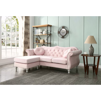 Canapé Glory Furniture Hollywood G0664B-SC, rose