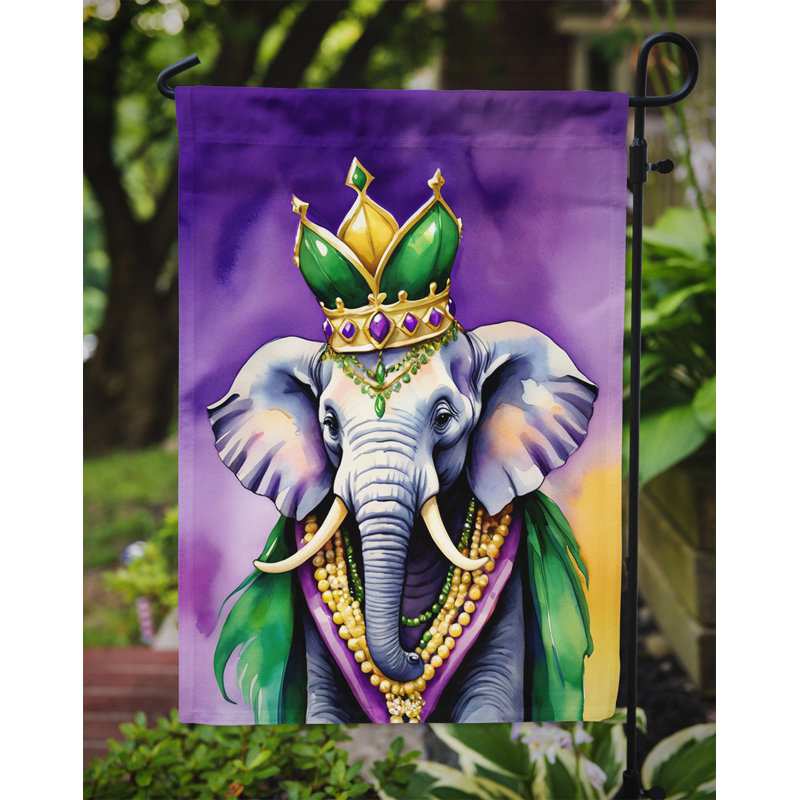 Drapeau de jardin double en polyester H 15,5 po x l 11,25 po