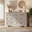 Commode à 7 tiroirs avec poignées en métal Rustic-218328947
