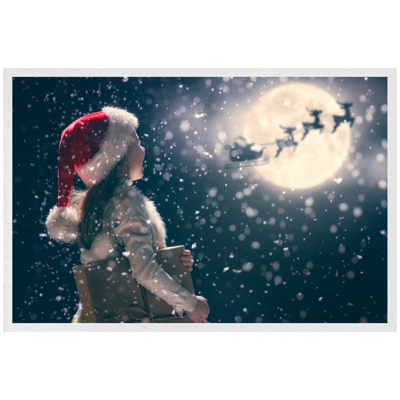 Glensperth Kids Enjoy the Holiday Single Picture Frame Wall Art, 41cm H x 61cm W x 4cm D, White
