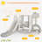 Costway Plastic Swing Set with 1 Slide(s)-60938696