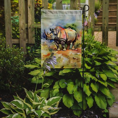 Drapeau de jardin Rhinoceros