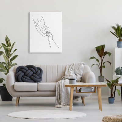 Baby Hands Reaching - Graphic Art on Canvas