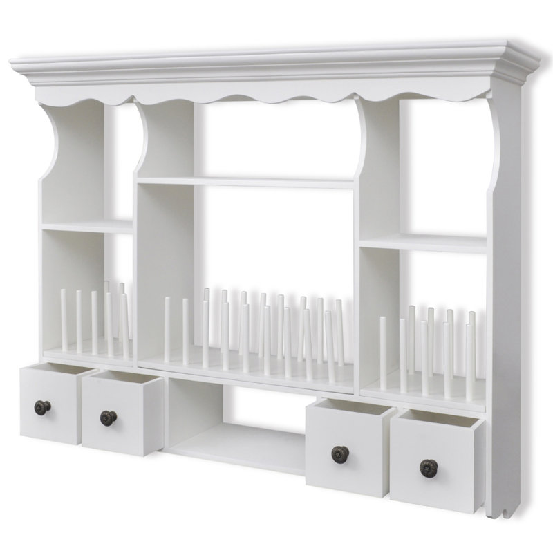 Armoire murale de cuisine en bois blanc