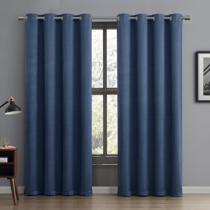 Blackout Single Curtain Panel, Navy, 52" W x 90" L