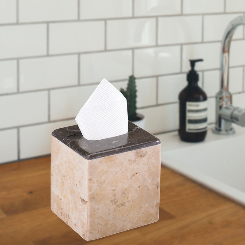Marble Tissue Box Cover