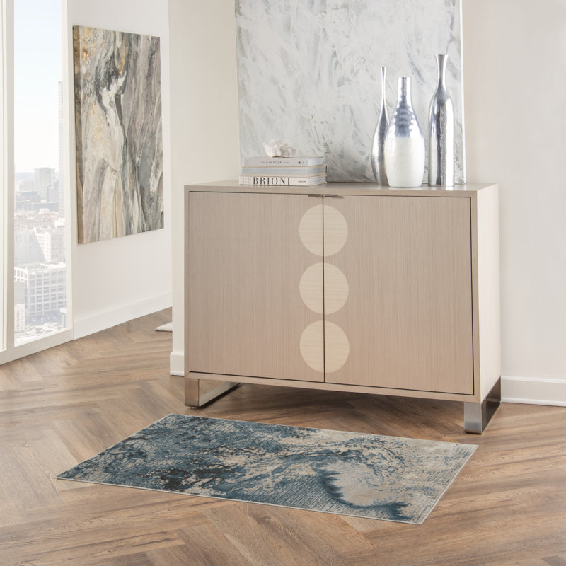 Abstract Indoor Rug, Rectangle 2'2" x 3'9"