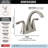 Arvo Centerset Bathroom Faucet with Drain Assembly, 2-handle Bathroom Sink Faucet-58972580