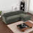 Alameda 109" W Velvet L-Shaped Sectional-1904097380-1904097379