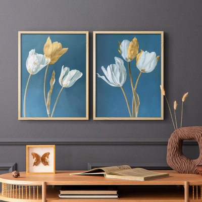 FLORAL Series CXXX-Premium Framed Print -Ready to Hang - No Nails Required - No Nails Required