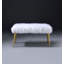Banc en fausse fourrure et finition