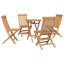Solid Wood Patio Dining Set Table,