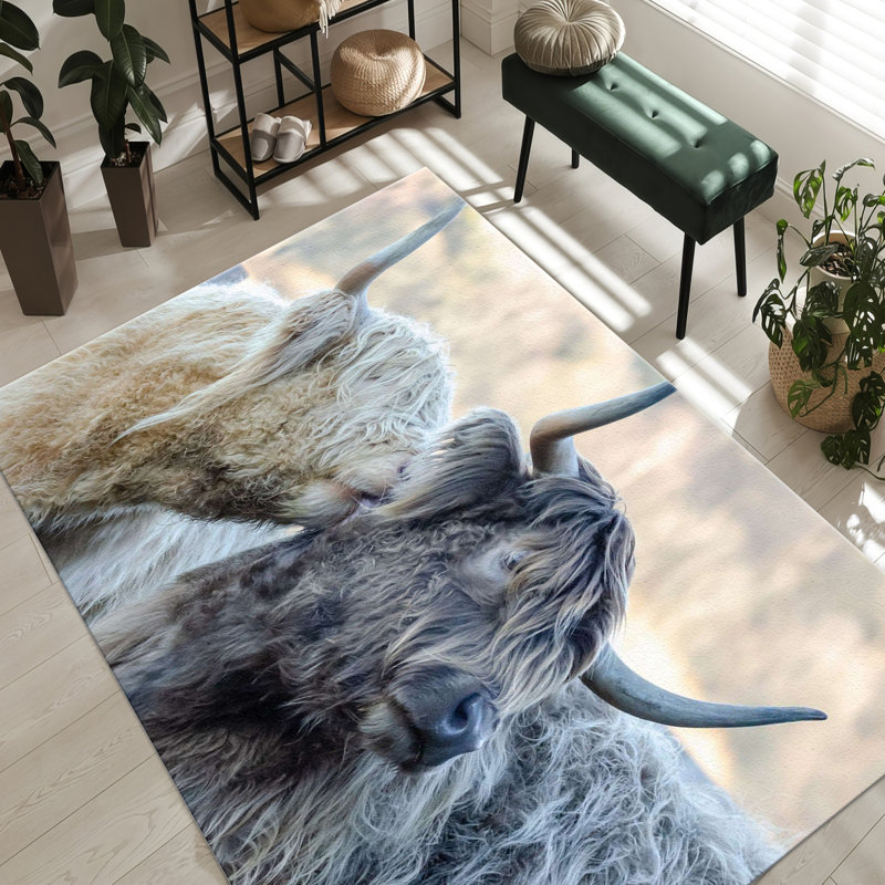 Stylish Non-Woven Thin Printed Rug with Intricate Floral Motifs in Rich Earthy Tones for a Charming Touch to Any Living Space