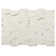 Statuario Celano Picket 14.13'' x 9.84'' Marble Look Glass Mosaic Wall and Floor Tile