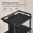 4-Tier AV Media Console With Charging Station and LED Light, Wooden Stereo Cabinet
